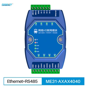 CDSENET Ethernet I / O 4DI + 4DO Anahtarı Değer Toplama Denetleyici ModBus ME31-AXAX404 RS485 Seri Port RJ45 Ağ Bağlantı Noktası 8-28V