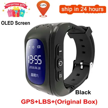 Çocuk GPS Tracker SOS Monitör Konumlandırma telefon GPS Bebek İzle Anti Kayıp Q50 Çocuklar akıllı saat OLED IOS Android PK Q12 S9 İzle