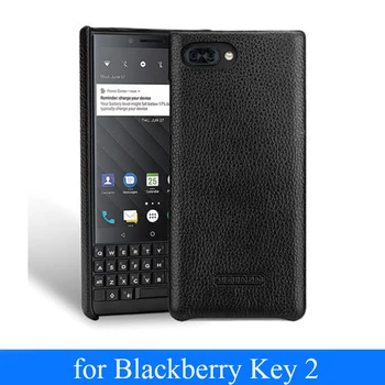 2018 Marka Yeni Case Arka Blackberry ıçin ANAHTAR 2 KEYTwo Lüks Hakiki Deri Telefon Kapak ıçin Blackberry KEY2 Kılıf Ince Cilt Kabuk