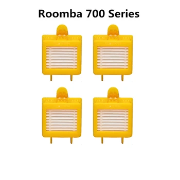 4 adet Yıkanabilir Aksesuarları Hepa Filtre irobot Roomba 700 Serisi İçin 730 740 750 760 770 780 790 Robotik Elektrikli Süpürge Yedek parça
