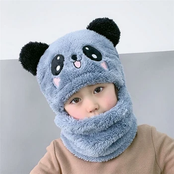 Sevimli Sıcak Bebek Kış Şapka 3-8 Yıl Çocuk Peluş Uzun Kulak Kasketleri Yumuşak Kız Erkek Yüz kulak koruyucu kapaklar Çocuklar Kürklü Bonnets