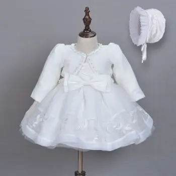 3 adet Bebek Kız Prenses Elbisesi Elbise Dantel Vaftiz Düğün Doğum Günü Pageant Parti Gelinlik Resmi Elbiseler Giysileri