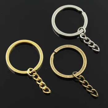 10 adet Anahtar halkalı anahtarlık 3 Renk Altın Bronz Gümüş Renk 30mm Yuvarlak Bölünmüş Metal Anahtarlık DIY Anahtarlık Anahtarlıklar Toptan