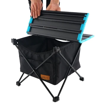 Taşınabilir kamp masası Katlanır Masa Alüminyum Masa saklama çantası Taşıma Çantası Piknik Yürüyüş Kamp Pişirme dış ortam aracı