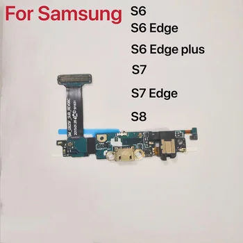 Şarj doku Konektörü Sensörü Tuş Takımı Samsung S6 Kenar S7 S7 Kenar S8 S9 Artı G960F Şarj Kurulu Flex G925F G935F G955F G950F