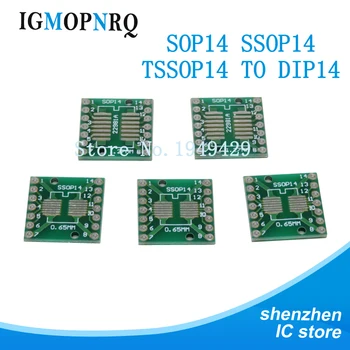 10 ADET TSSOP14 SSOP14 SOP14 SMD DIP14 IC Adaptörü Dönüştürücü Soket devre kartı modülü Adaptörleri Plaka 0.65 mm 1.27 mm Entegre