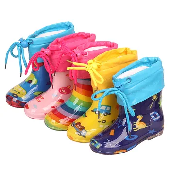 Çocuk Ayakkabıları Yeni Moda Klasik çocuk ayakkabıları Pvc Kauçuk Çocuklar Bebek Karikatür Ayakkabı çocuk su ayakkabısı Su Geçirmez yağmur çizmeleri