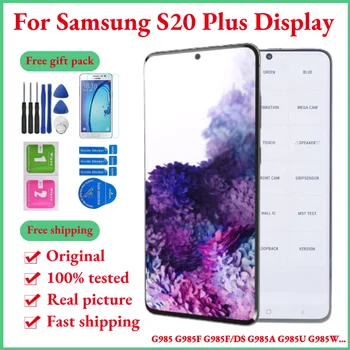 100 % Orijinal AMOLED S20 Artı 5G LCD Samsung Galaxy S20 Artı Ekran 6.7 