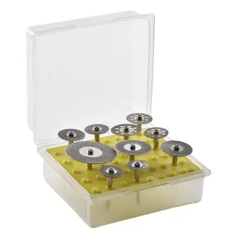 10 adet elmas taşlama diski Seti elmas kesim Tekerlek Döner Aracı İçin elmas kesim Tekerlek Elmas Kaplı Testere Kesme Diskleri Seti