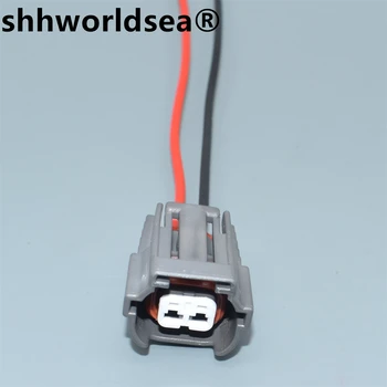 shhworldsea 2 Pin yakıt enjektörü Konnektör Fişi Kablo Demeti 06A973722 Golf Jetta Polo İçin A4 A6 Q3 Q5 6195-0043 06A 973 722
