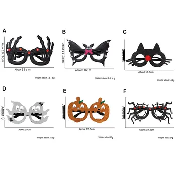 Cadılar bayramı Gözlük Kabak Örümcek Komik Gözlük Cadılar Bayramı Partisi Fotoğraf Prop Dekorasyon Yetişkinler Çocuklar Parti Güneş Gözlüğü noel hediyesi