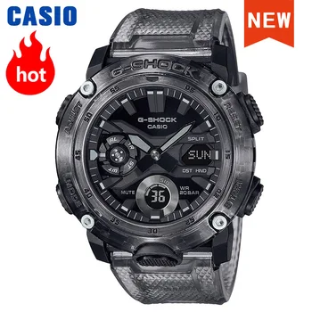 Casio İzle erkekler g şok en lüks set Spor kuvars erkek saati 200m Su Geçirmez saatler LED relogio dijital saat GA-2000SKE-8A
