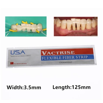 5 Adet Diş Fiber atel cam esnek Fiber şerit kompozit reçine ışık tedavisi yapıştırma şeritleri diş hekimliği malzemesi