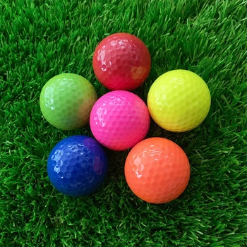6 Adet Mini Sürüş Aralığı Uygulama Renk Golf Topları Toplu