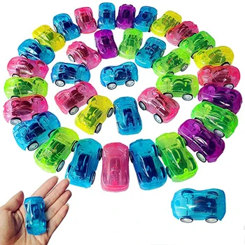 24 Adet Şeker Renk Geri Çekin Araba Mini Araba Oyuncak Araba Yarışı Okul Öncesi Çocuklar için Mükemmel Erkek Kız, toplu Araba Parti İyilik Oyuncaklar