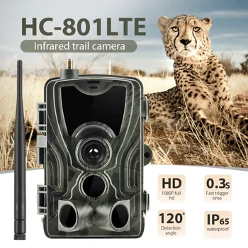HC801LTE 4G MMS Avcılık Kamera 0.3 S Tetik Yüksek Hassasiyetli Parça Kameralar 940nm Kızılötesi Led Yaban Hayatı gözetim kameraları