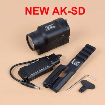 Yeni AK-SD GEN 2 LED Silah Silah El Feneri 2P-KLESH ZENİT Strobe Fit Airsoft AK47 AK74 20mm Picatinny Ray İle uzaktan kumandalı anahtar