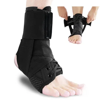 Ayak bileği parantez bandaj askıları spor Güvenliği ayarlanabilir ayak bileği desteği koruyucu
