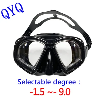 QYQ şnorkel maske optik miyopi dalış gözlükleri yetişkin evrensel güç lens miyopluk - 1.5 ila-9.0
