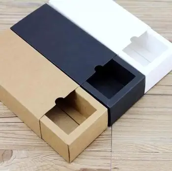 9 boyutları Kraft siyah beyaz hediye paketleme kutusu ile pencere kraft karton kağıt hediye kağıt kutusu ile kapak Hediye karton karton kutu