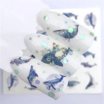 2022 YENİ Tasarımlar Mavi Balina/Yunus Asil Kolye Tasarımları Tırnak Sanat Filigran Dövme Süslemeleri