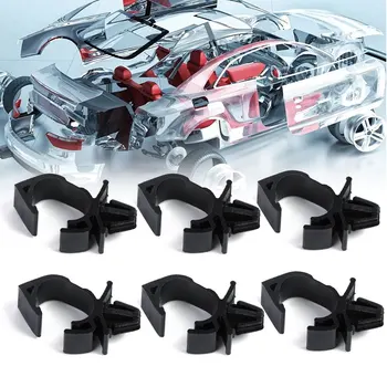 10 Adet araba kabloları Demeti Raptiye Tüm Araba için Otomatik Rota Sabit Klipler Oluklu Boru Kravat Sarma kablo kelepçesi Siyah Aksesuarları