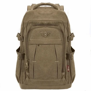 Tuval Sırt Çantaları Adam Okul laptop seyahat çantası Sırt Çantası Açık Askeri Sırt Çantaları Taktik Spor Kamp Yürüyüş omuzdan askili çanta
