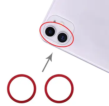 1 takım Arka Kamera Lens Halkası Çerçeve iPhone 11 Pro Max Arka Kamera Dış Çerçeve Metal Yedek Onarım
