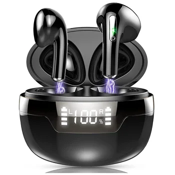 Yeni Bluetooth 5.2 Kulaklık J97 kablosuz kulaklıklar LED TWS Çift Mikrofon Kulaklık CVC8. 0 Gürültü İptal Kulaklık Kulakiçi