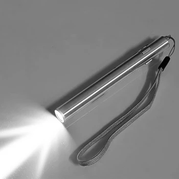 Enerji tasarrufu Taşınabilir profesyonel tıbbi Kullanışlı kalem ışık USB Şarj edilebilir Mini el feneri LED lamba ile paslanmaz çelik ataş