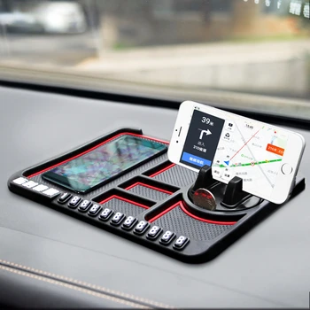Araba telefon tutucu araba için çok işlevli Kaymaz Mat Kaymaz Yapışkan Anti Slayt Dash Telefon Dağı Silikon Dashboard araba pedi Mat