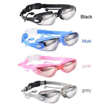 Miyopi yüzücü gözlükleri yüzme gözlükleri Su Geçirmez Anti Sis Yüzmek Gözlük Silikon Diyoptri Dalış Gözlük Yetişkin Çocuk