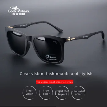 Cookshark güneş gözlüğü erkek ve kadın polarize güneş gözlüğü gelgit ultra hafif sürücü sürüş gözlükleri