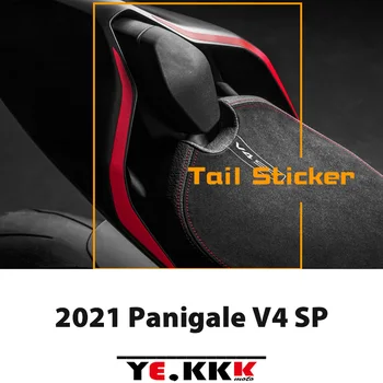 2021 Ducati Panigale V4 SP Kuyruk Kambur Fairing Sticker Kırmızı Çizgi Arka Koltuk Sticker Çıkartmaları