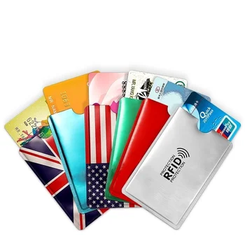 Yeni Anti Rfid kart tutucu NFC Engelleme okuyucu kilidi Kimlik Banka kart tutucu Kılıf Koruma Metal kredi kartı kılıfı Alüminyum
