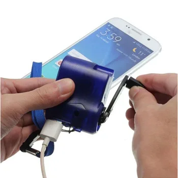 Şarj cihazı USB Şarj Acil El Krank Güç Dinamo Taşınabilir Açık Cep Telefonu İçin 8899