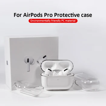 Airpods için Pro Silikon Kulaklık Koruyucu Apple Airpods İçin Pro 3 Bluetooth Şeffaf Koruyucu Kulaklık Kapağı