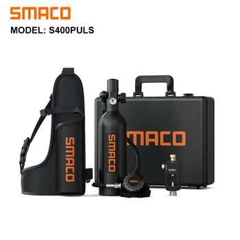 Smaco 1L Tüplü dalış ekipmanları dalış tüpü Dalış Silindir oksijen şişesi Dalış Ekipmanları Dalış Hava Tankı Kiti Adaptörü İle