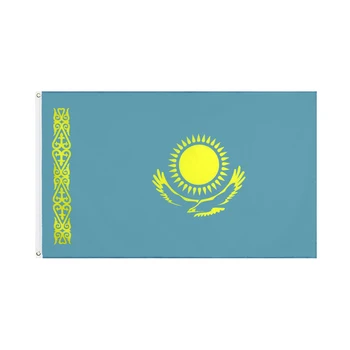 Dekorasyon için KZ Kazakistan Bayrağı Yehoy 90 * 150cm
