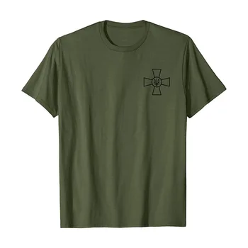 2022 Yeni Serin Pamuk ordu Erkek T-Shirt Yaz Kısa Kollu Casual O-boyun T Gömlek Kadınlar için Yüksek Kaliteli Erkek Üstleri Ukrayna