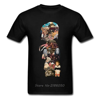 Ruhların Kaçışı T-shirt Erkekler Anime Film T Shirt Yeni Japonya Tarzı Yüzü Olmayan baskı t-shirt Beyaz Ejderha Üst Chihiro Sanat Tasarım Tee