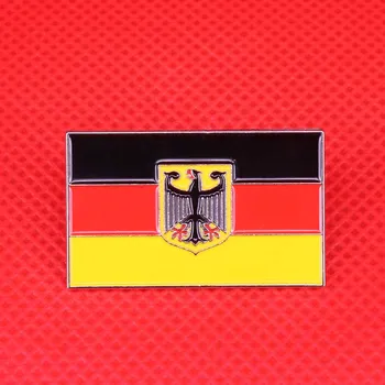 Almanya bayrağı pin Reich kartal rozeti ensign broş erkekler ceket gömlek aksesuarları takı vatansever hediye