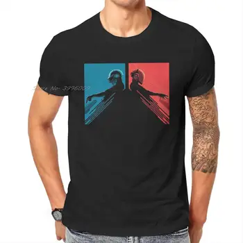 Daft Punk Elektronik Müzik Grubu Temel Tshirt Yüksek Kaliteli Grafik Erkekler Klasik Yaz Erkek Üstleri Pamuk Harajuku T Shirt