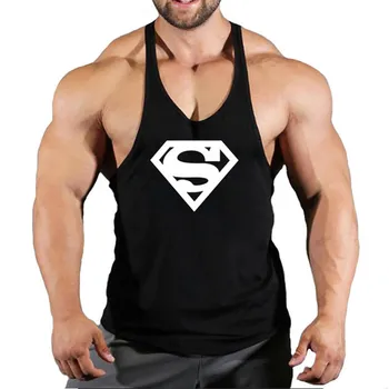 Spor salonları Egzersiz Kolsuz Gömlek Stringer Tank Top Erkekler vücut geliştirme giyisisi Spor Erkek Spor Yelekler Kas Atlet