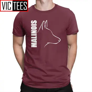 Erkekler Aptal Köpek Belçika Malinois T Shirt Marka Rahat Tasarım Tee Gömlek Beyler pamuklu tişört