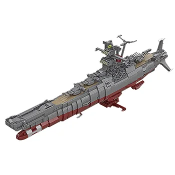 MOC 31693 Klasik Animasyon Uzay Savaş Gemileri Yamato Ünlü Askeri Silah Uçak Gemisi Gemi Modeli Yapı Taşları Çocuk Oyuncak