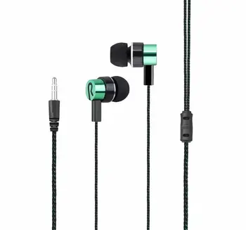 Örgülü Kablolu Kulaklık Subwoofer Kulak İçi Kulaklık Gürültü İzole Kulaklık Telefonları için MP3 MP4 PC Oyun ONLENY 3.5 mm Dinamik