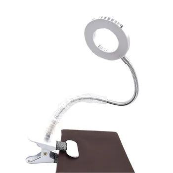 Makyaj aydınlatıcı geliştirilmiş dövme masa lambası kelepçe ile USB LED lamba soğuk sıcak ışık kaş dövme Nail Art güzellik salonu araçları