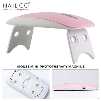 NAILCO UV / LED 6W Tırnak Kurutucu Profesyonel Mini tırnak lambası Manikür İçin DIY Elektrikli Manikür Makinesi Taşınabilir USB Hattı İle