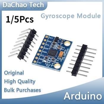1/5 Adet GY-521 MPU-6050 MPU6050 Modülü 3 Eksenli Analog Gyro Sensörleri+ 3 Eksenli İvmeölçer Modülü Arduino DİY Kiti için